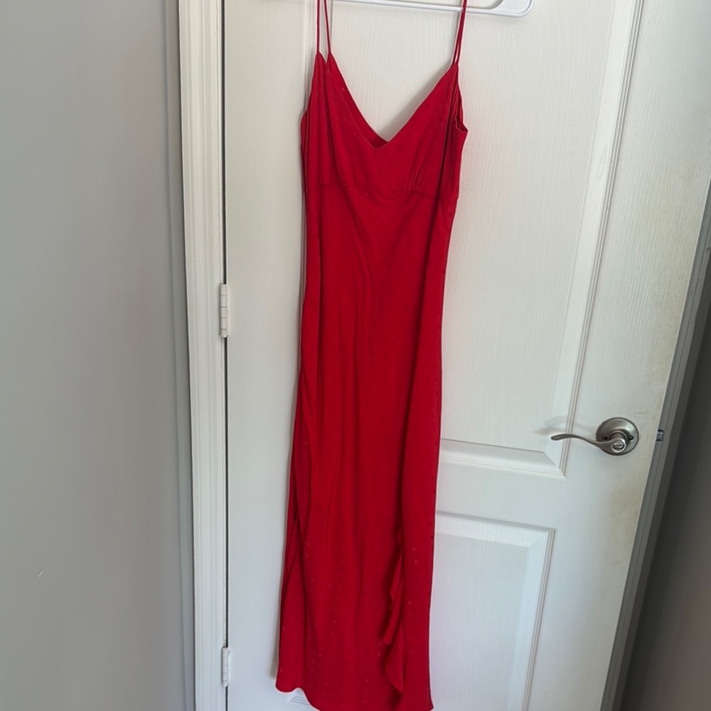Zara Vibrant Red Maxi Dress